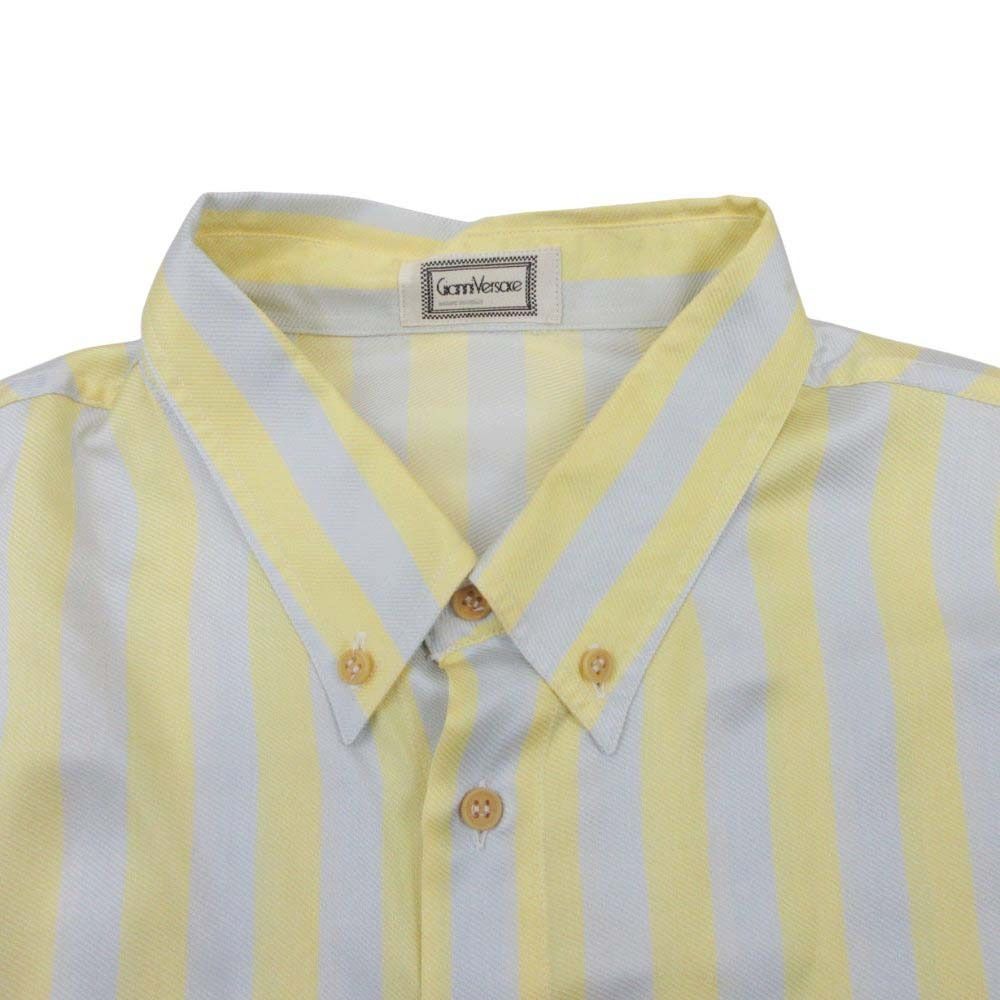 Versace Gianni Vintage Silk 100% Buttondown Jacket Shirt — view 3