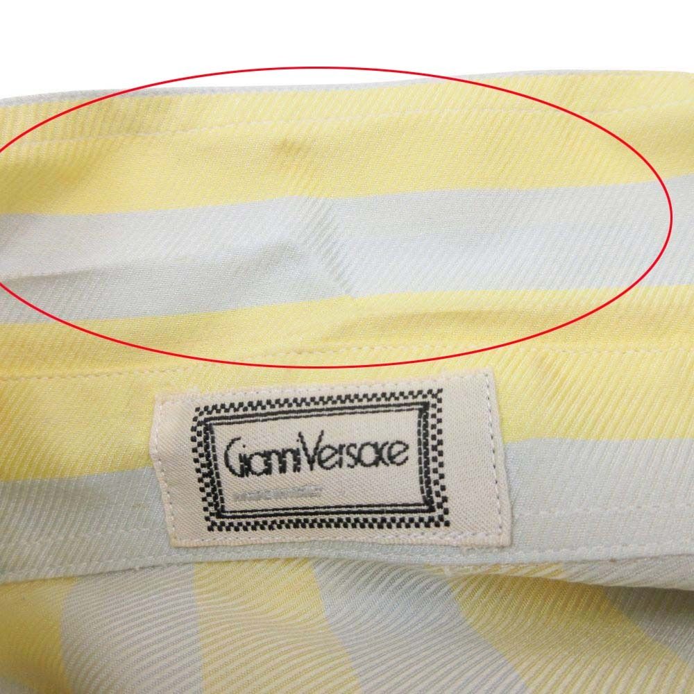 Versace Gianni Vintage Silk 100% Buttondown Jacket Shirt — view 7