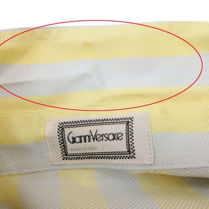 Versace Gianni Vintage Silk 100% Buttondown Jacket Shirt — view 7