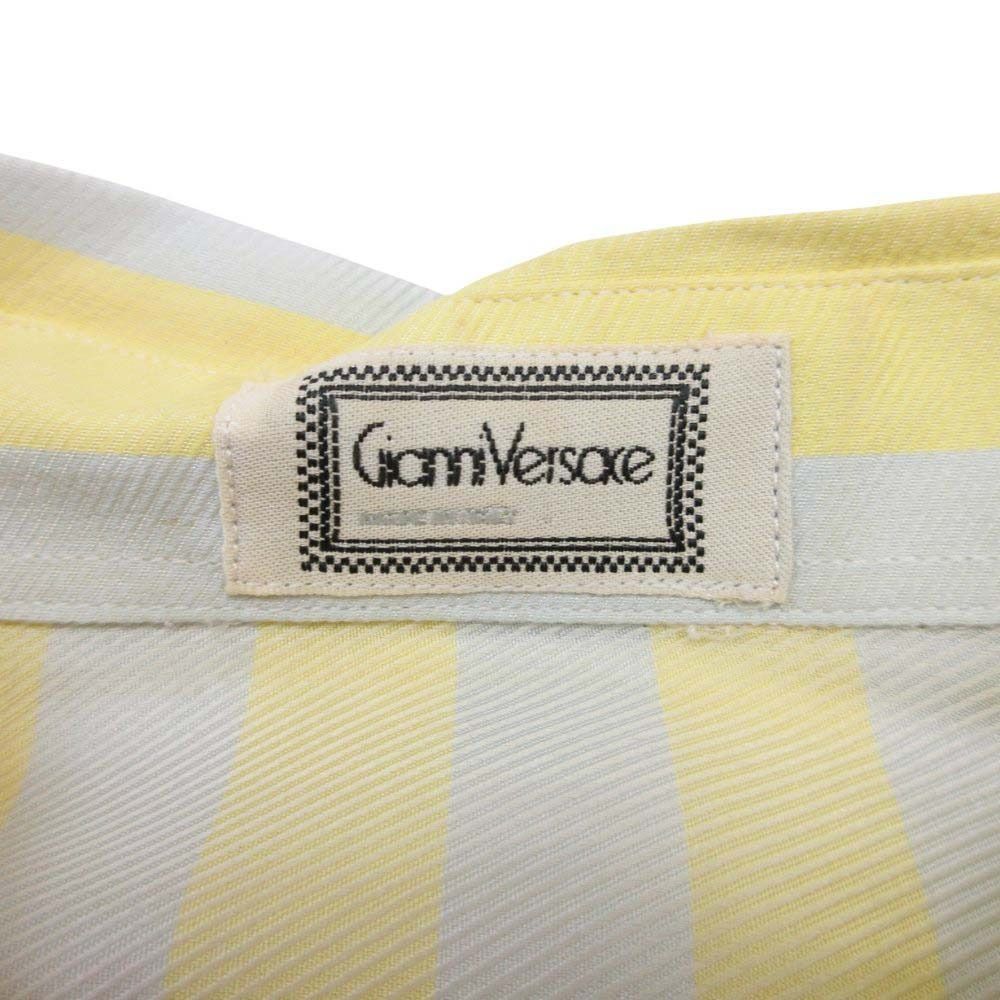 Versace Gianni Vintage Silk 100% Buttondown Jacket Shirt — view 5