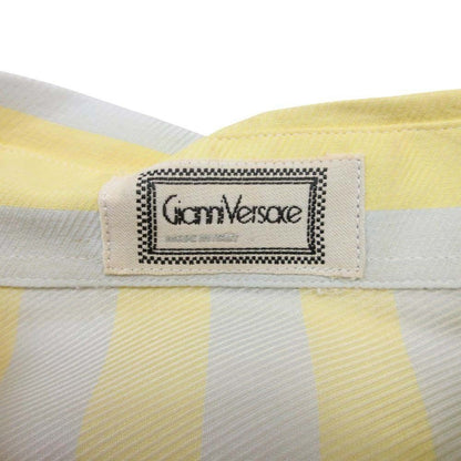 Versace Gianni Vintage Silk 100% Buttondown Jacket Shirt — view 5