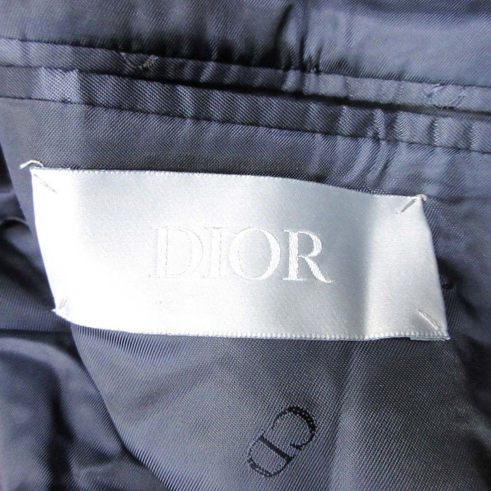 Dior Homme Dio Ninedela Dejacket 2 Single Breasted Buleather 50 Navy — view 7