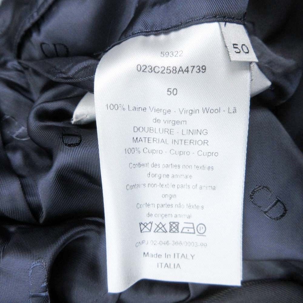 Dior Homme Dio Ninedela Dejacket 2 Single Breasted Buleather 50 Navy — view 8