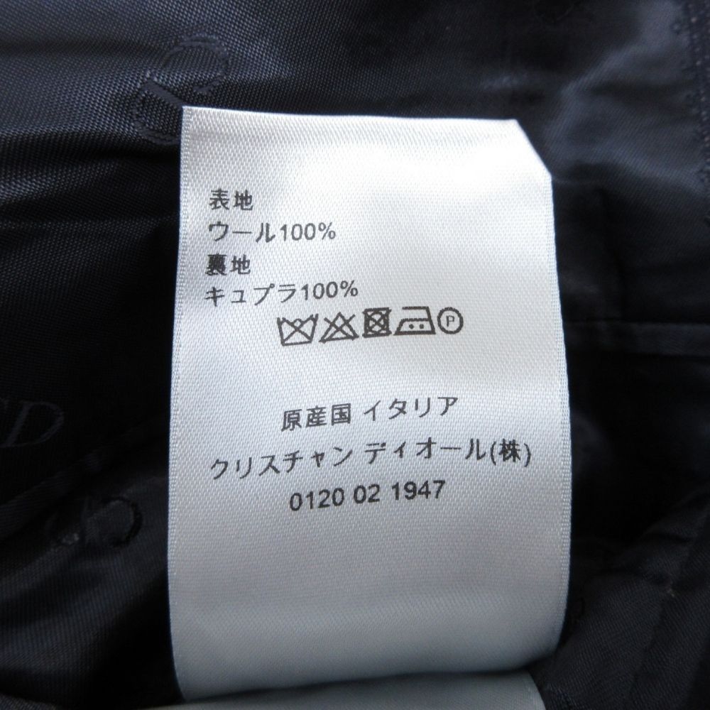 Dior Homme Dio Dejacket Ofdela 2 Single Breasted Buleather 48 Navy — view 8