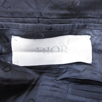 Dior Homme Dio Dejacket Ofdela 2 Single Breasted Buleather 48 Navy — view 7