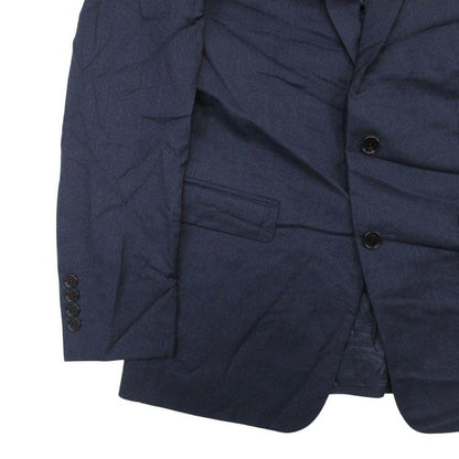 Dior Homme Dio Dejacket Ofdela 2 Single Breasted Buleather 48 Navy — view 5