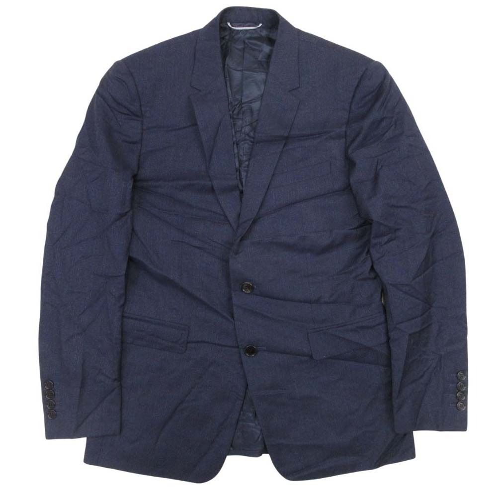 Dior Homme Dio Dejacket Ofdela 2 Single Breasted Buleather 48 Navy