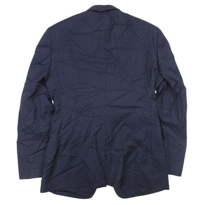 Dior Homme Dio Dejacket Ofdela 2 Single Breasted Buleather 48 Navy — view 2