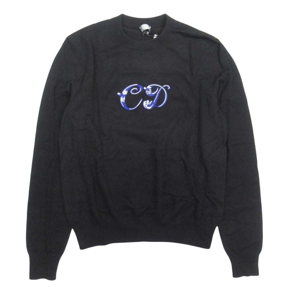Dior Homme Dio CD Logo Knit Sweater Black Second