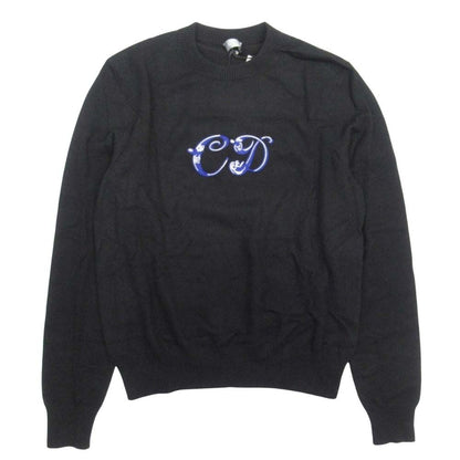 Dior Homme Dio CD Logo Knit Sweater Black Second