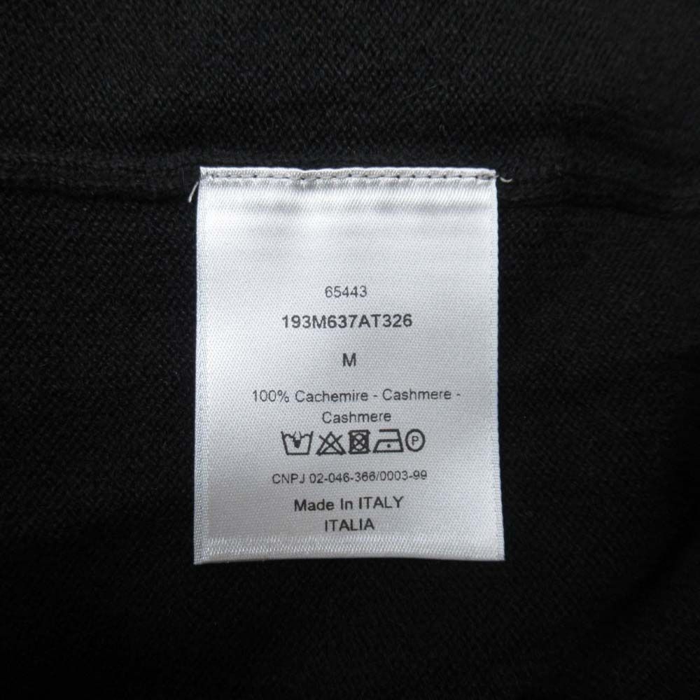 Dior Homme Dio CD Logo Knit Sweater Black Second — view 7