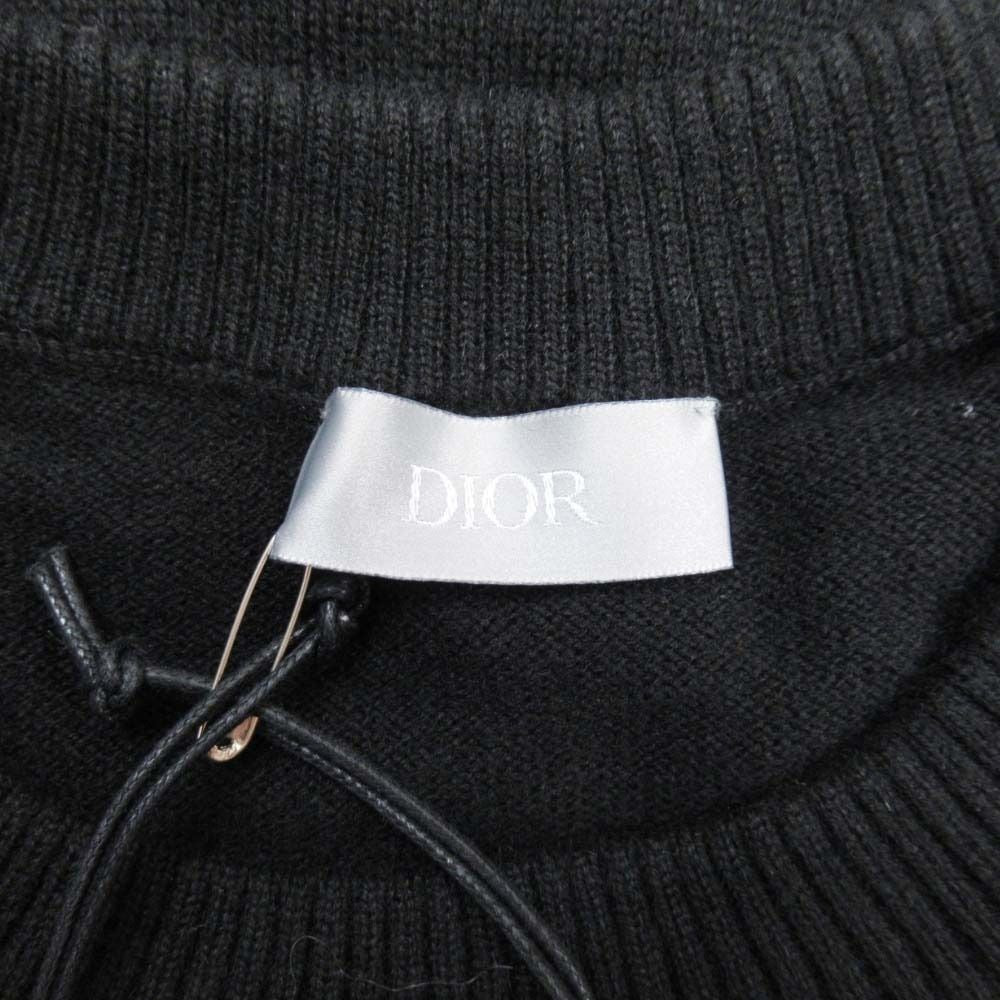 Dior Homme Dio CD Logo Knit Sweater Black Second — view 6