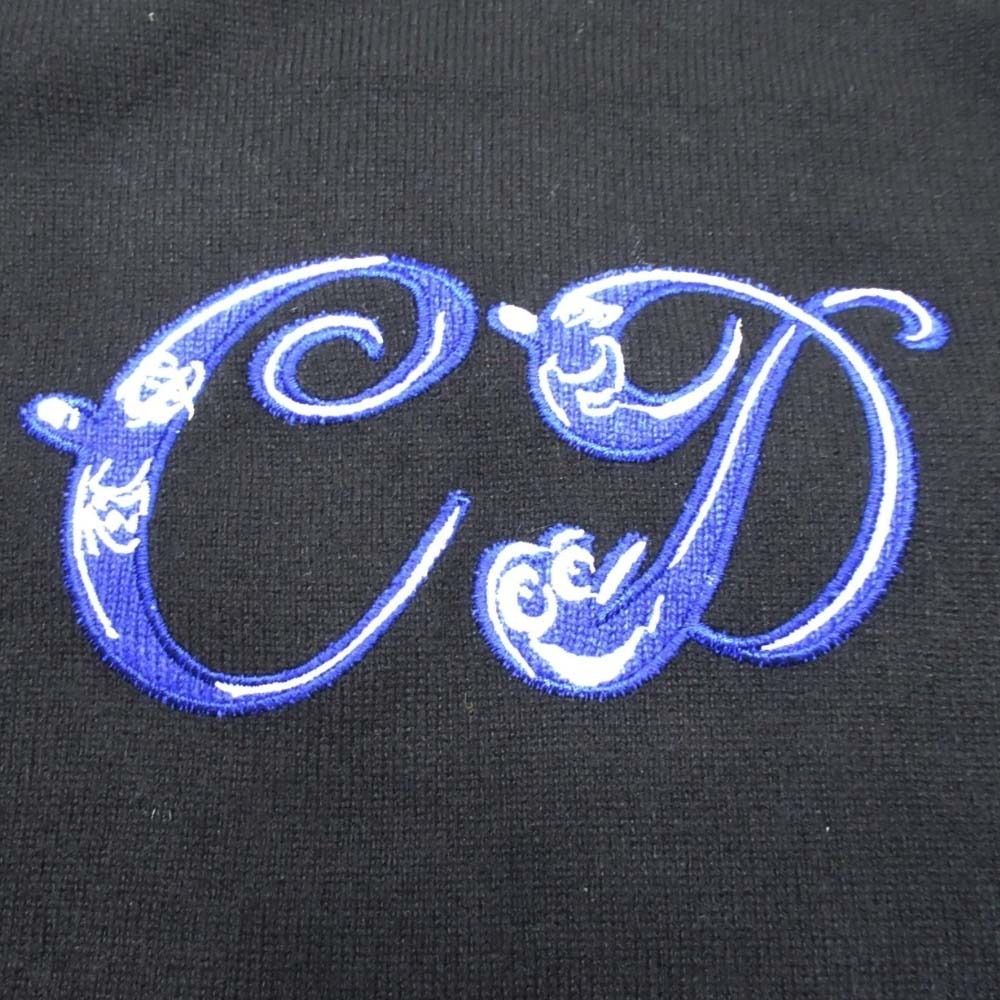 Dior Homme Dio CD Logo Knit Sweater Black Second — view 3