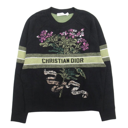 Dior Dio Logo Knit Sweater 34 Black LadySecond