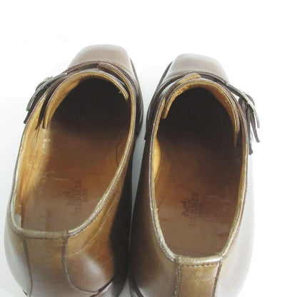 Hermes Leather 41.5 Brown Dress Shoes — view 7