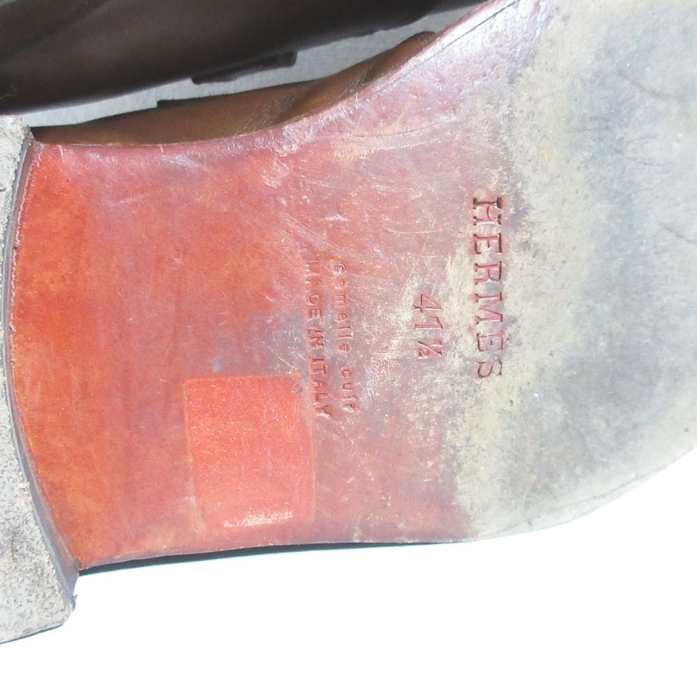 Hermes Leather 41.5 Brown Dress Shoes — view 9