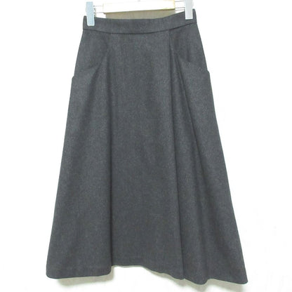 Hermes Vintage Lecashmere Logo Laskirt 38 Legray LadySecond Skirt