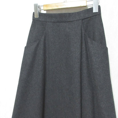 Hermes Vintage Lecashmere Logo Laskirt 38 Legray LadySecond Skirt — view 3