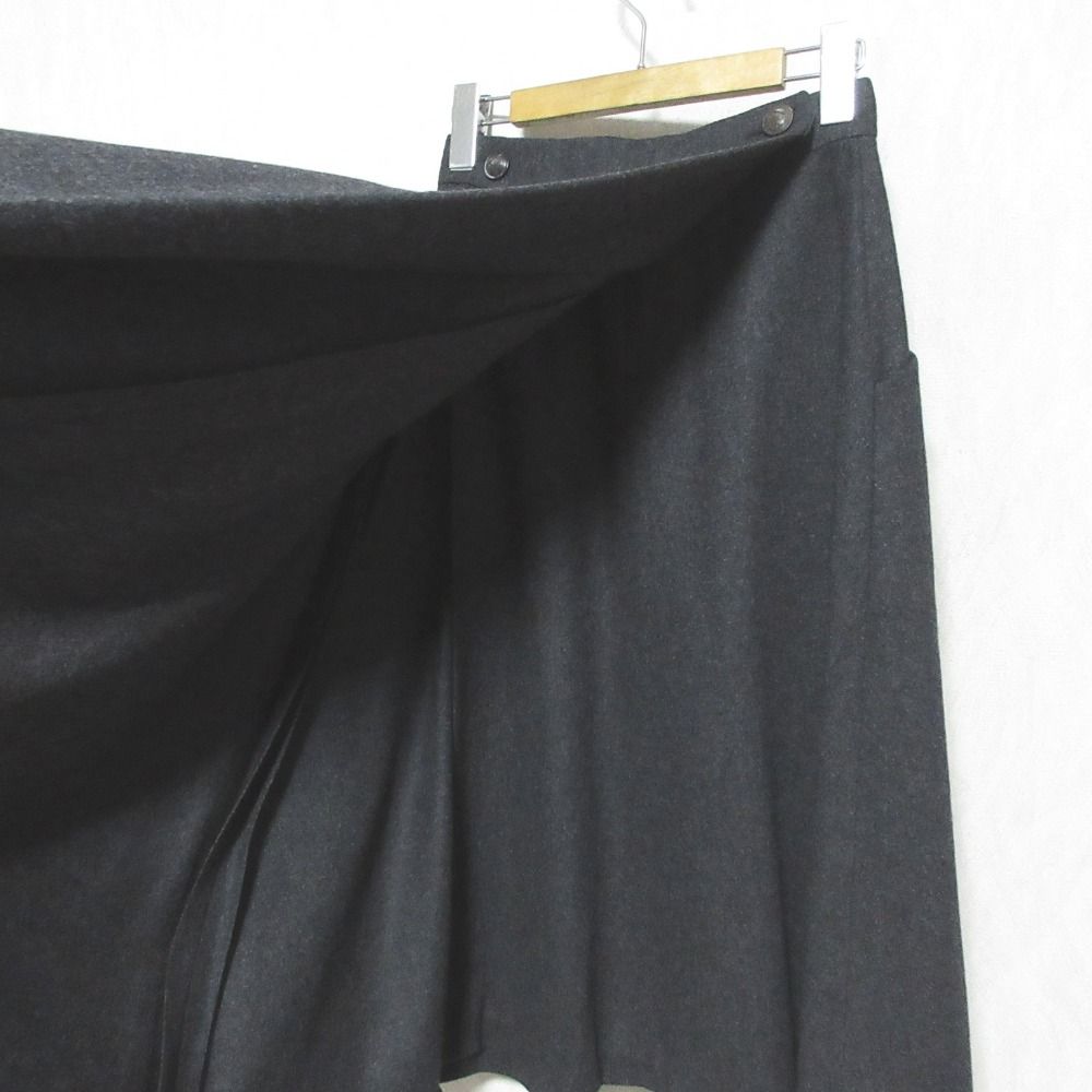 Hermes Vintage Lecashmere Logo Laskirt 38 Legray LadySecond Skirt — view 5