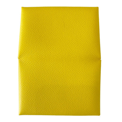 Hermes Card Case Business Holder Yellow — view 3