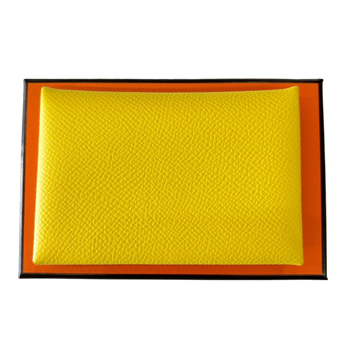 Hermes Card Case Business Holder Yellow — view 2