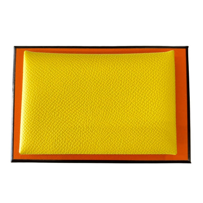 Hermes Card Case Business Holder Yellow — view 2