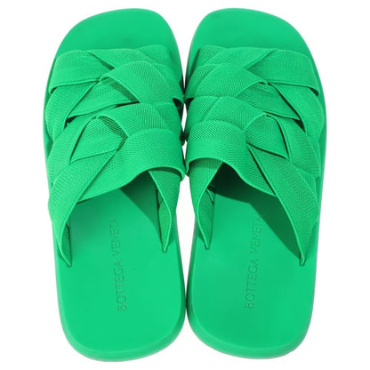 Bottega Veneta Intrecciatra Rubber Sole Sandals Green — view 4