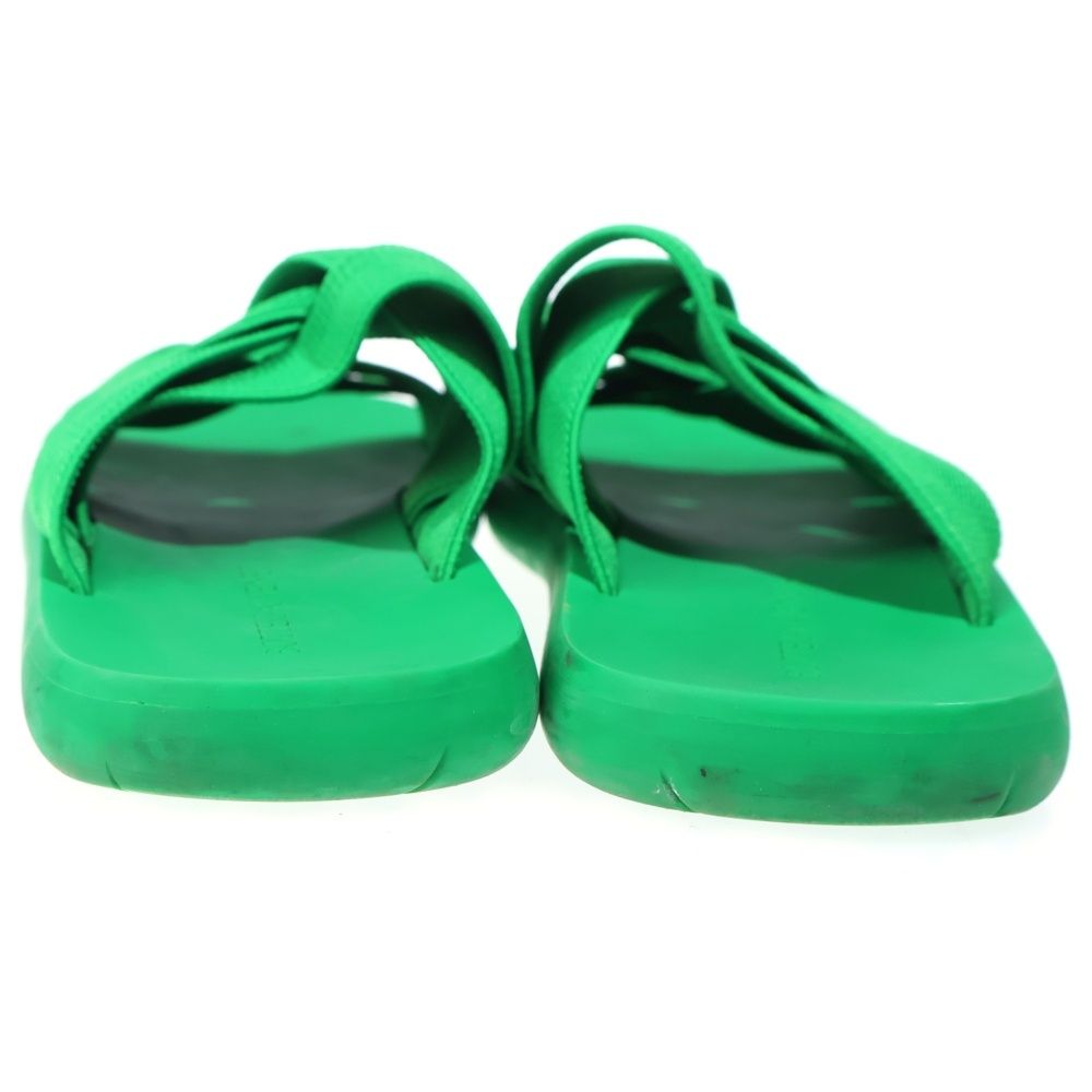 Bottega Veneta Intrecciatra Rubber Sole Sandals Green — view 3