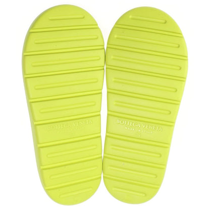 Bottega Veneta Jelly Flat Open Toe Lace Up Rubber Sandals Yellow — view 5