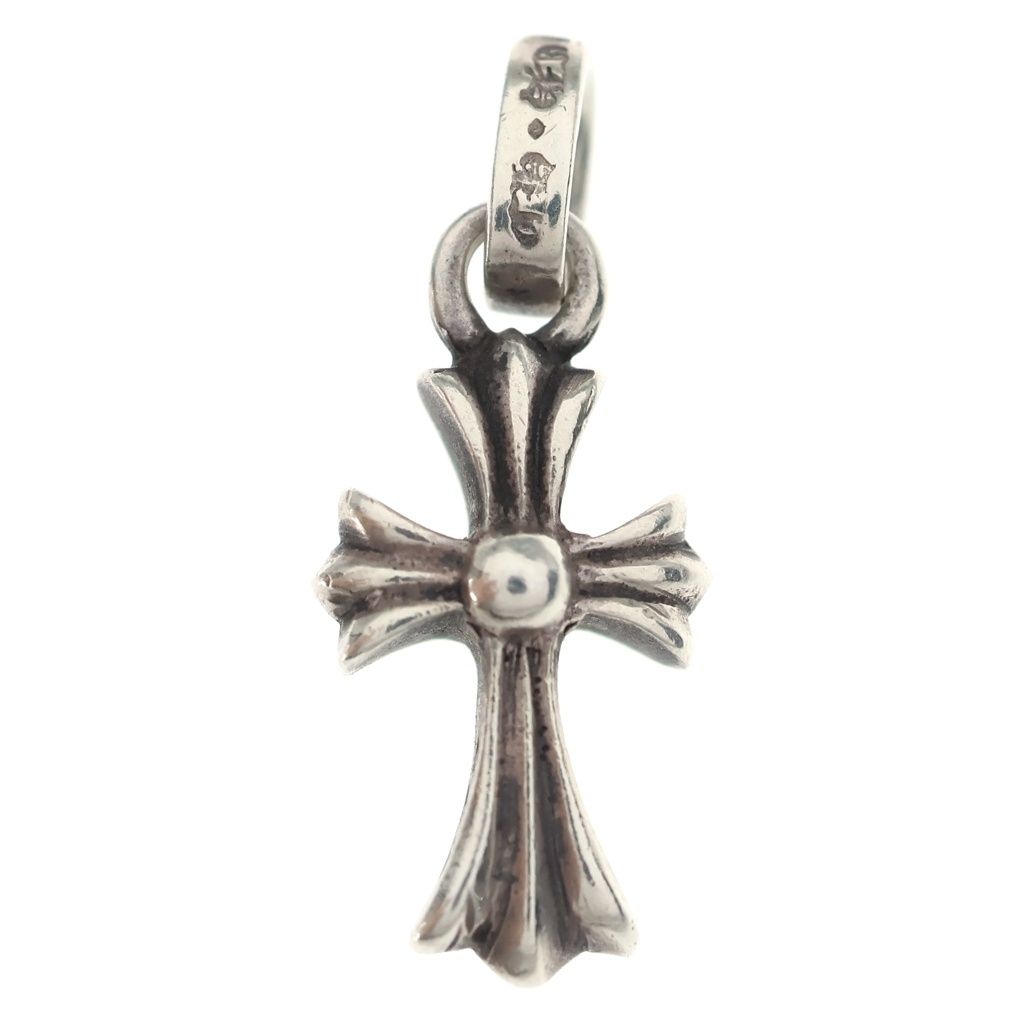 Chrome Hearts Crs Baby Fat Cross Pendant Top Silver