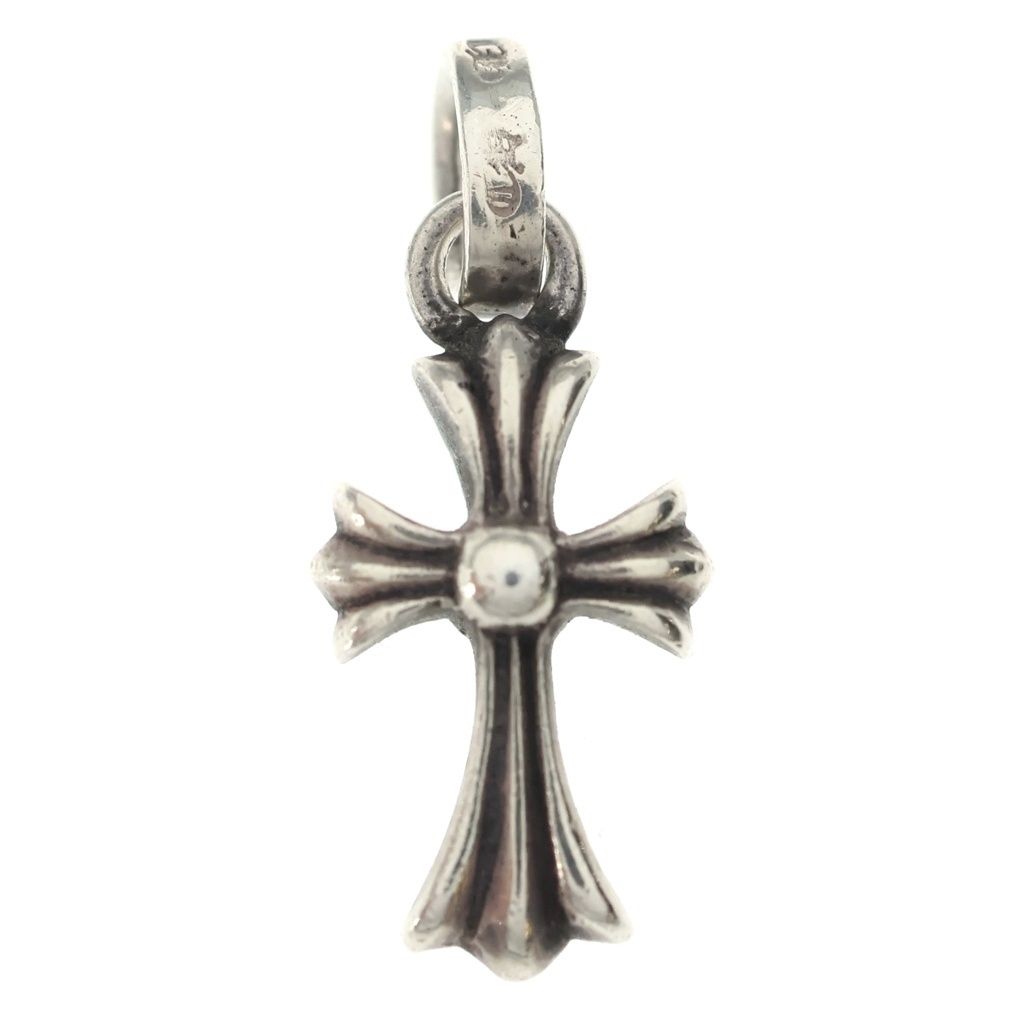 Chrome Hearts Crs Baby Fat Cross Pendant Top Silver — view 2