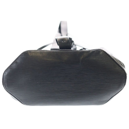 Louis Vuitton Epi Sac Dos Drawstring Shoulder Bag Black Noir Leather — view 5