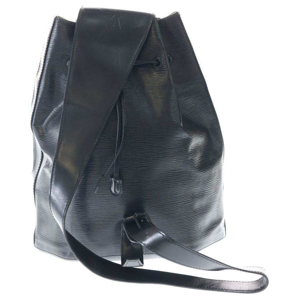 Louis Vuitton Epi Sac Dos Drawstring Shoulder Bag Black Noir Leather — view 2
