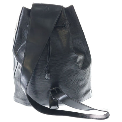 Louis Vuitton Epi Sac Dos Drawstring Shoulder Bag Black Noir Leather — view 2