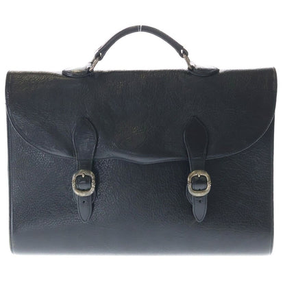 Chrome Hearts Briefcase Gunslinger Leather Business Handbag Black