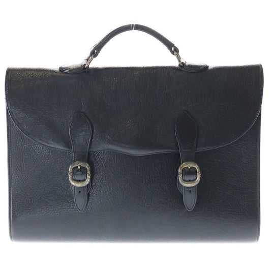 Chrome Hearts Briefcase Gunslinger Leather Business Handbag Black