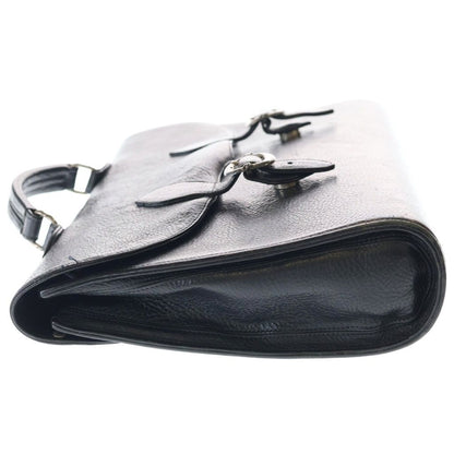 Chrome Hearts Briefcase Gunslinger Leather Business Handbag Black — view 3