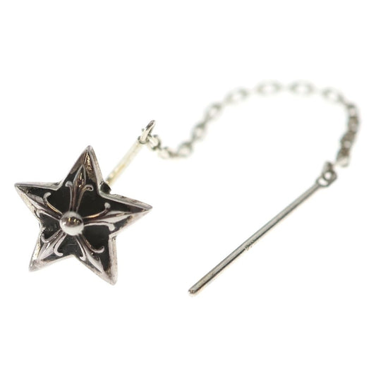 Chrome Hearts Chain Star Stud Earrings Silver