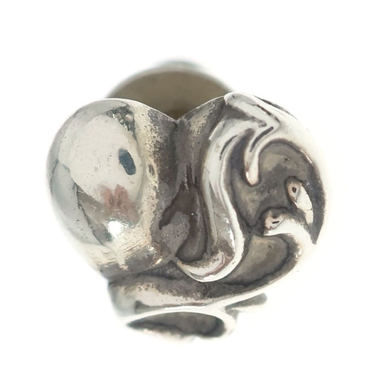 Chrome Hearts Stud Heart Earrings Silver