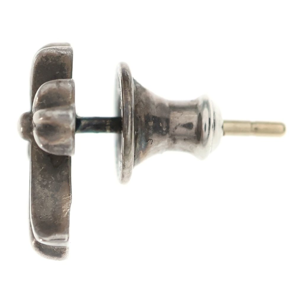 Chrome Hearts CH Crss 2 Fat CH Crossfat Stud Earrings Silver — view 3