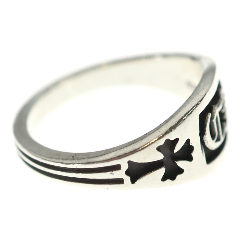 Chrome Hearts CH Crest Mini CH Cles Silver Ring — view 3