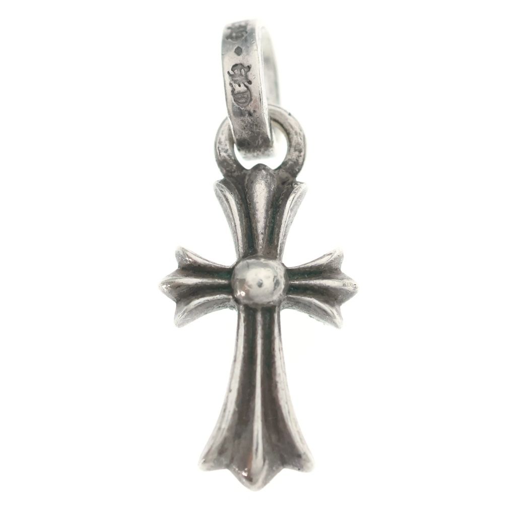 Chrome Hearts Crs Baby Fat Cross Pendant Top Silver