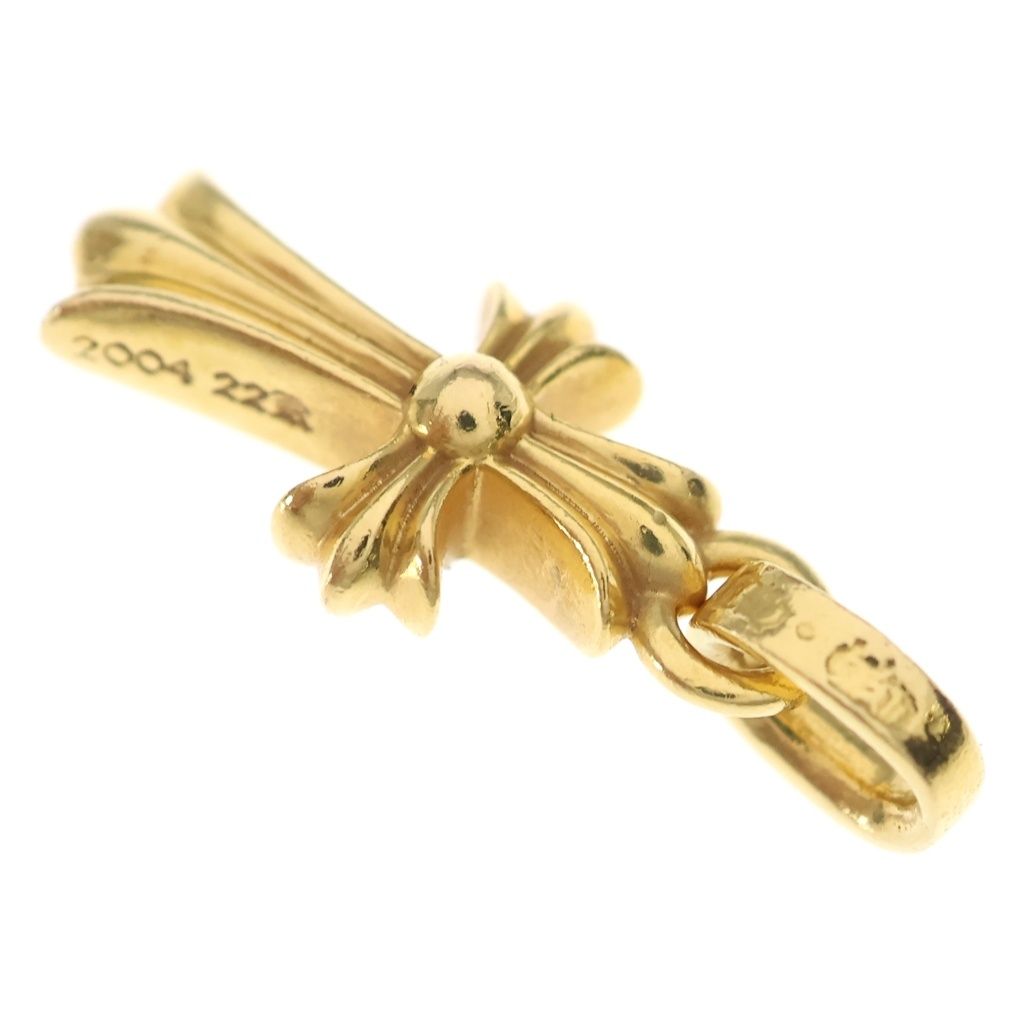 Chrome Hearts 22k Crs Baby Fat Cross Pendant Top Gold — view 5