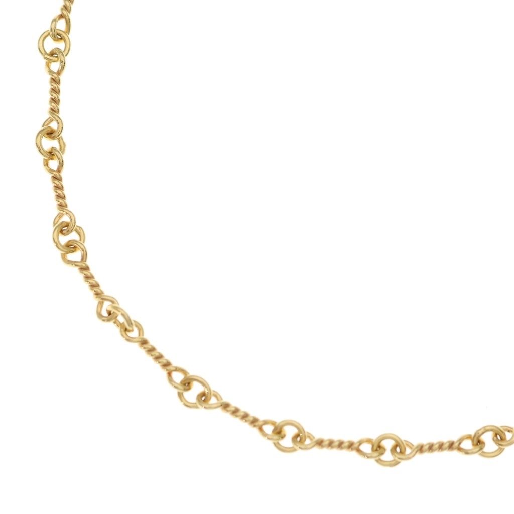 Chrome Hearts 22k Neckchain Twist Chain Necklace Gold