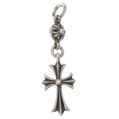 Chrome Hearts Tny CH Crs 1 Ball Tiny CH Cross Charm Pendant Top Silver