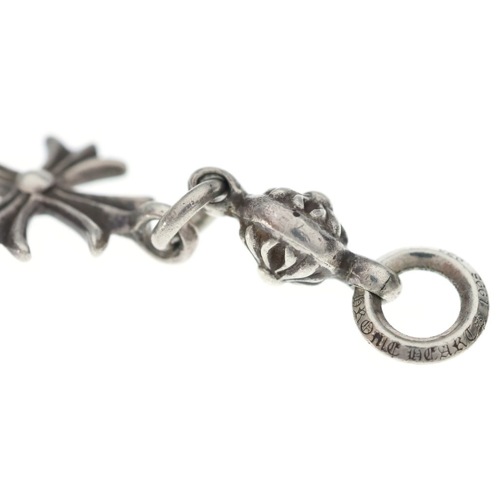 Chrome Hearts Tny CH Crs 1 Ball Tiny CH Cross Charm Pendant Top Silver — view 6
