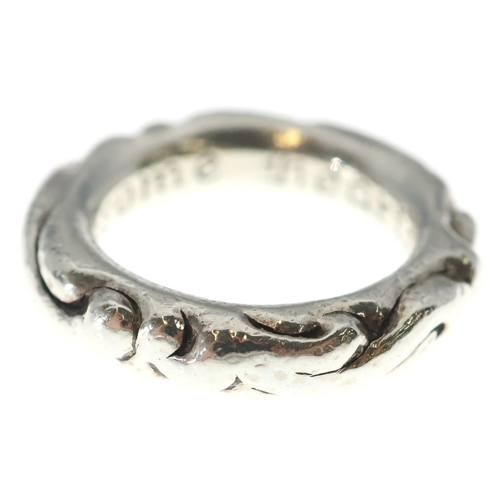 Chrome Hearts Scrl Band Scroll Ring Silver