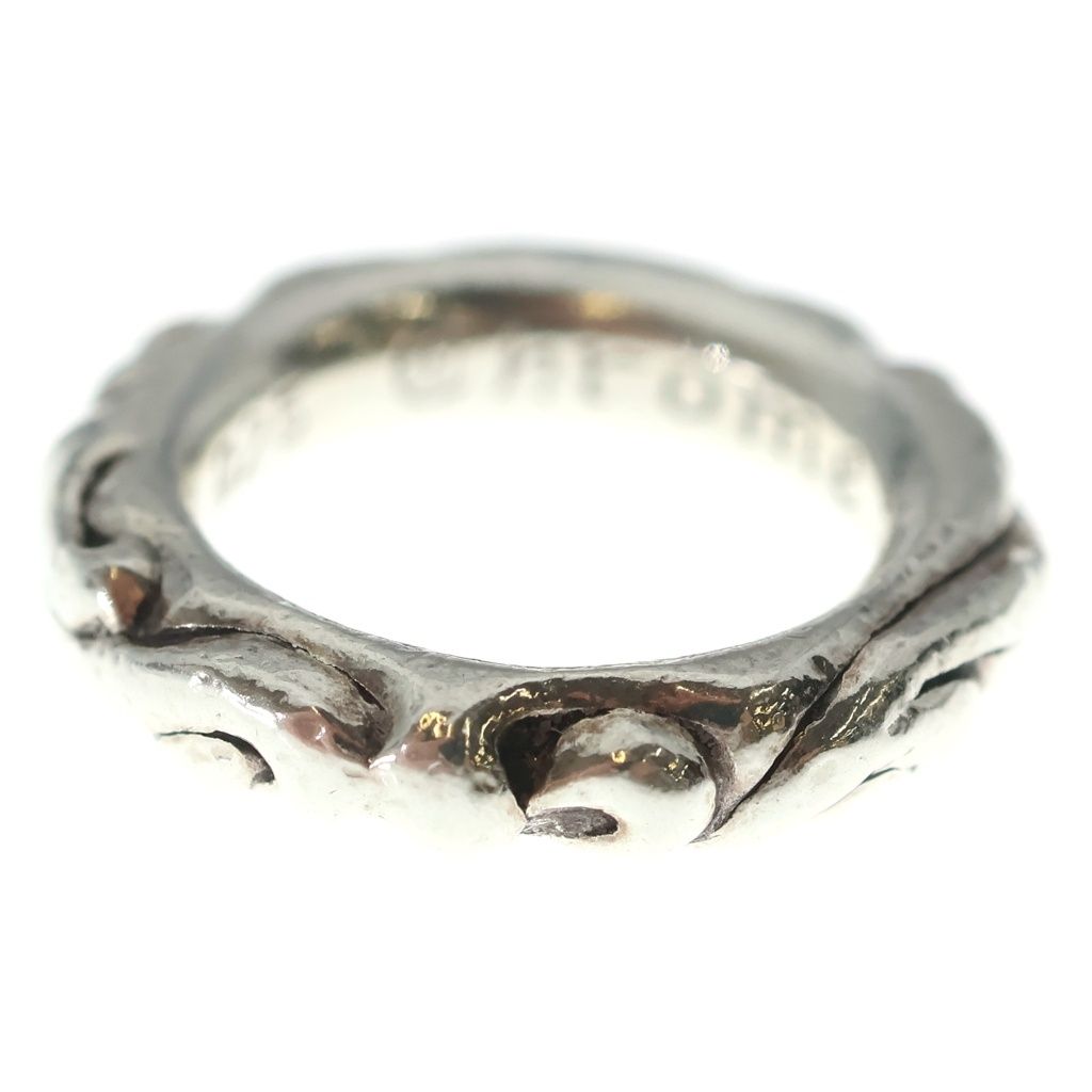 Chrome Hearts Scrl Band Scroll Ring Silver — view 4