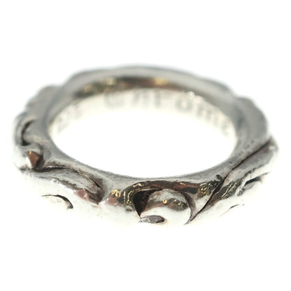 Chrome Hearts Scrl Band Scroll Ring Silver — view 4