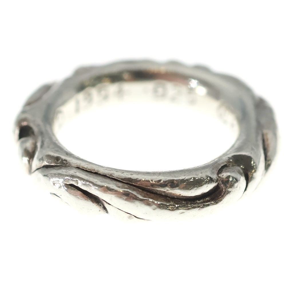Chrome Hearts Scrl Band Scroll Ring Silver — view 2